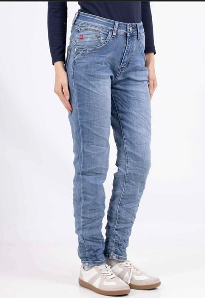 Karostar denim jeans LIGHT BLUE slim fit | KM2704