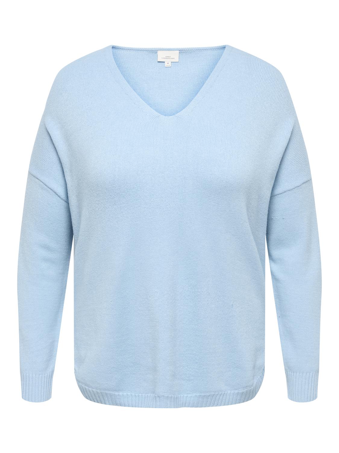 Only Carmakoma - Carmargareta - Pullover - Cashmere Blue