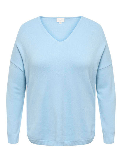 Only Carmakoma - Carmargareta - Pullover - Cashmere Blue