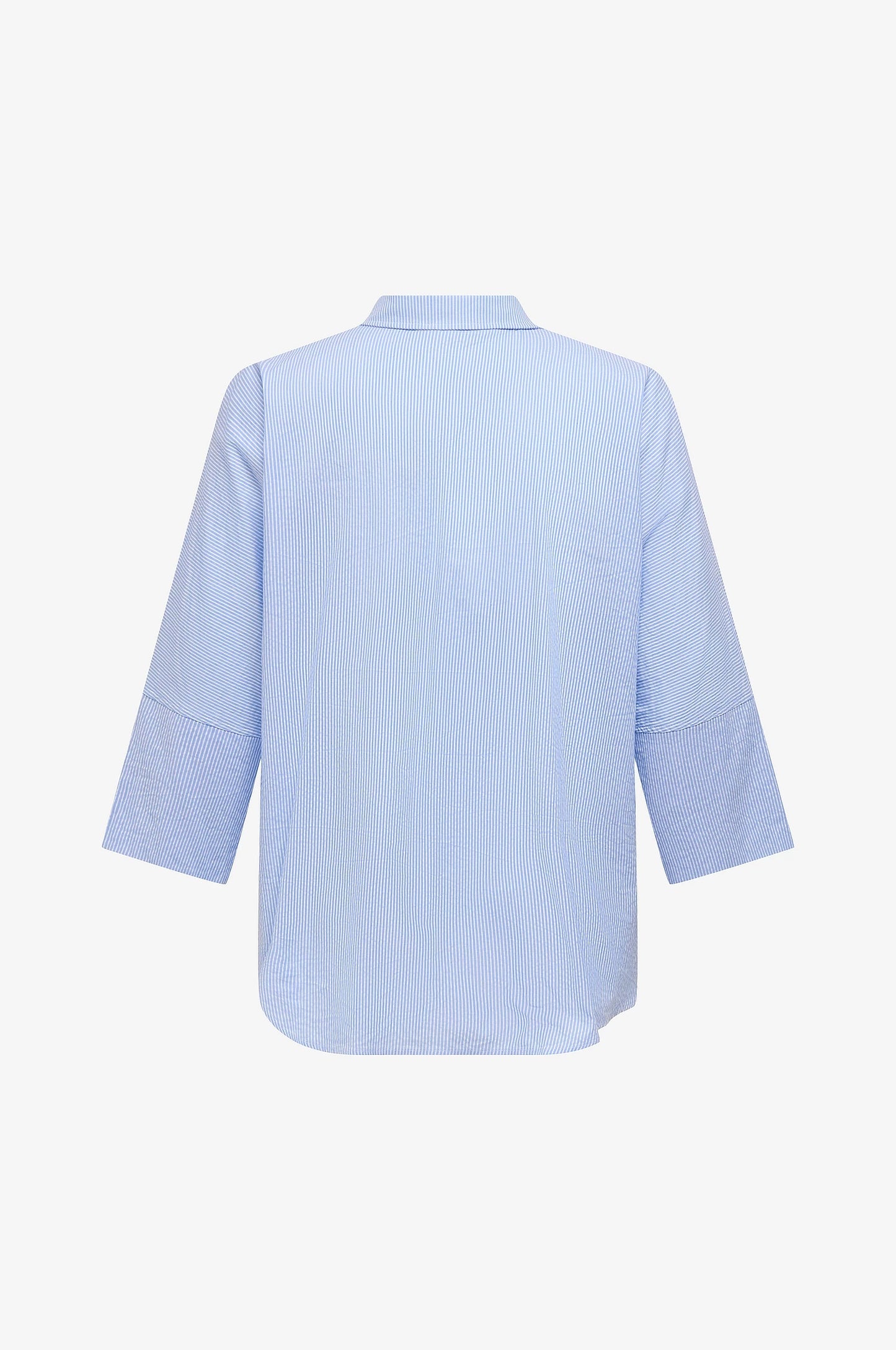 ONLY Carmakoma CARAUGUSTA Shirt | Cloud Dancer BLUE STRIPES