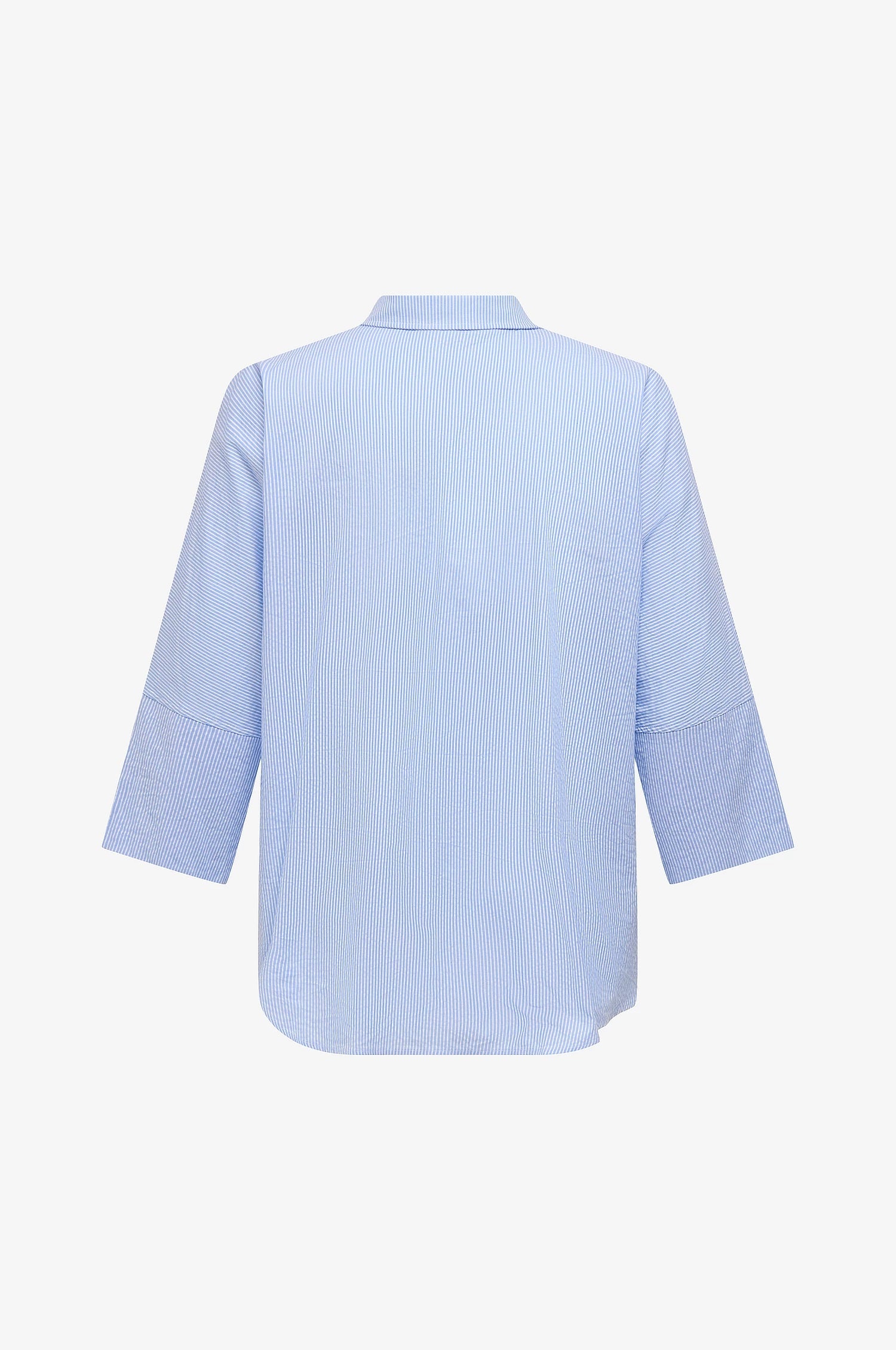 ONLY Carmakoma CARAUGUSTA Shirt | Cloud Dancer BLUE STRIPES