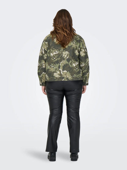 ONLY Carmakoma CARCAVA Jacket | Army Big Rose Denim