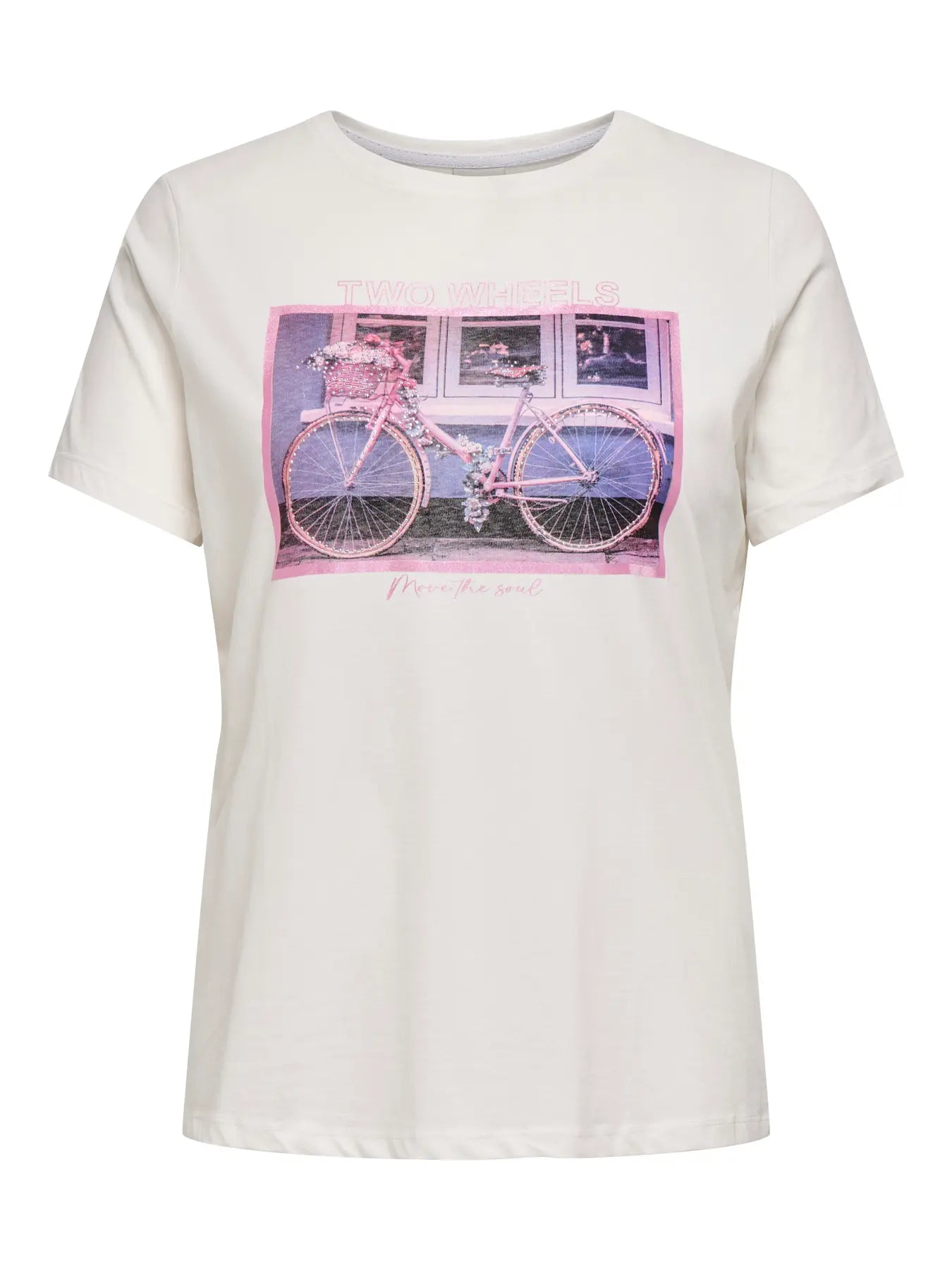 ONLY CARCRUZ SS O-NECK REG TEE JRS - Cloud Dancer Bicycle