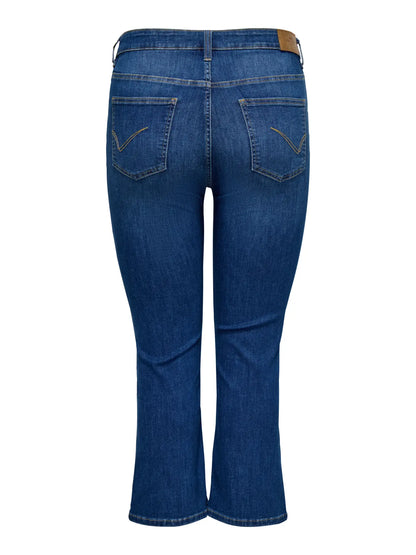 ONLY CARKENYA CROPPED ANKLE FLARED - Medium Blue