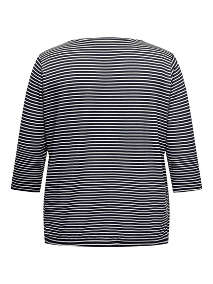 ONLY CARLINA 3/4 SLEEVE V-NECK BLOUSE JRS - Night Sky CLOUD DANCER