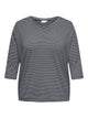 ONLY CARLINA 3/4 SLEEVE V-NECK BLOUSE JRS - Night Sky CLOUD DANCER
