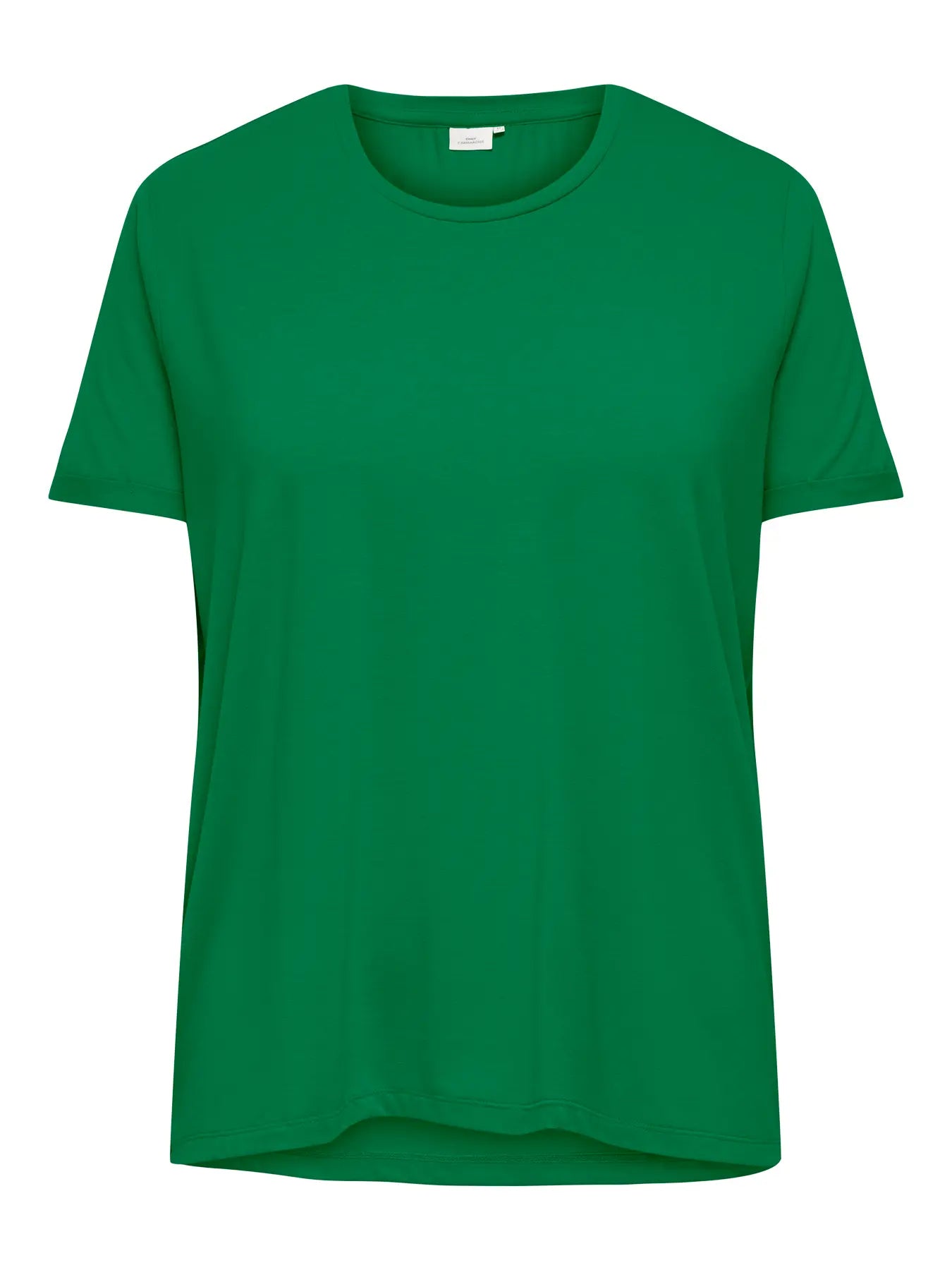 ONLY Carmakoma CARMOSTER S/S FOLD UP TOP | Medium Green