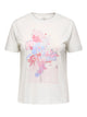 ONLY CARNIKO S/S O-NECK REG TEE JRS - Cloud Dancer Flower