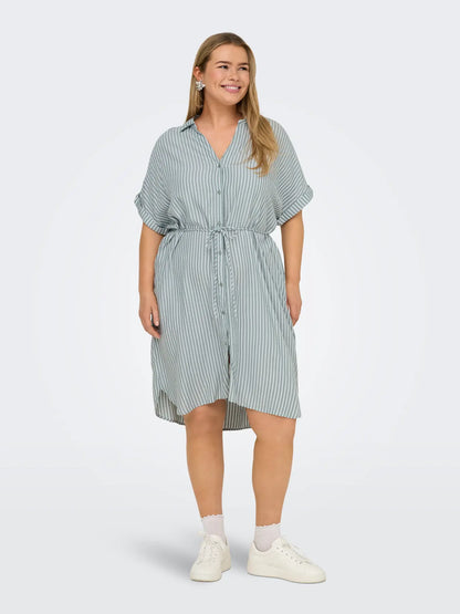 ONLY Carmakoma CARPENNA Dress | Abyss BRIGHT WHITE