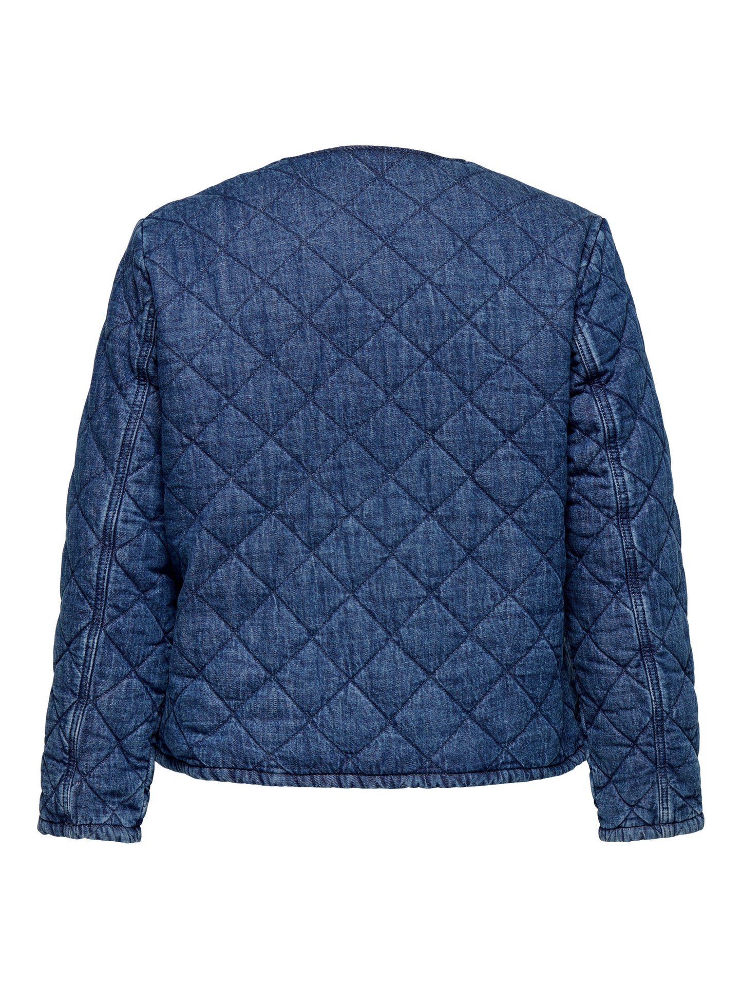 ONLY Carmakoma CARROSA L/S QUILT JACKET DENIM  | Medium Blue denim