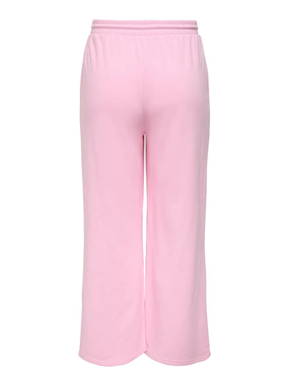 ONLY Carmakoma CARSILDA LONG WIDE PANTS SWEAT JRS | Romance Rose