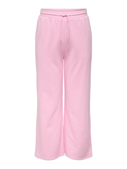 ONLY Carmakoma CARSILDA LONG WIDE PANTS SWEAT JRS | Romance Rose