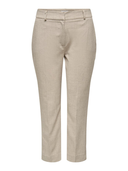 ONLY Carmakoma CARVERONICA-ELLY PANT | White Pepper Melange