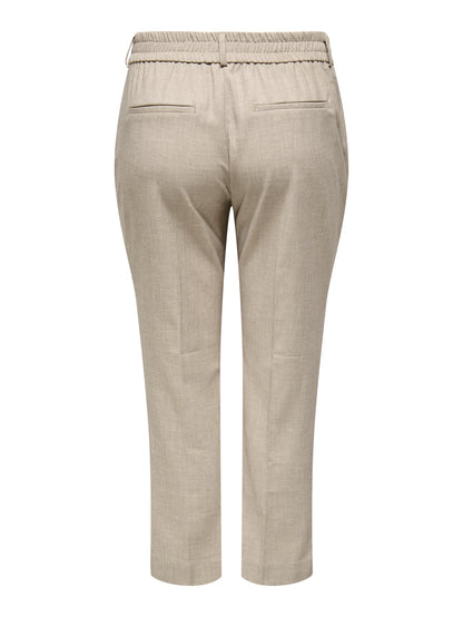 ONLY Carmakoma CARVERONICA-ELLY PANT | White Pepper Melange