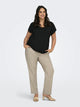 ONLY Carmakoma CARVERONICA-ELLY PANT | White Pepper Melange