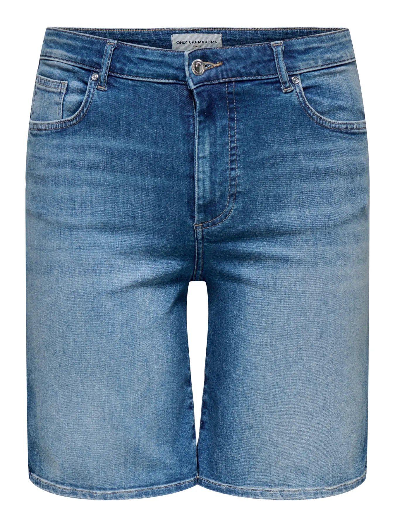 ONLY Carmakoma CARWILLY HW WIDE SHORTS DNM REABOX | Medium Blue Denim