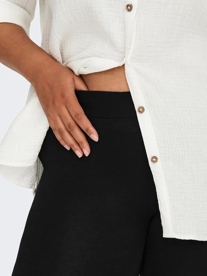 ONLY Carmakoma Black Leggings CARTIME LIFE CALF LEGGINGS JRS