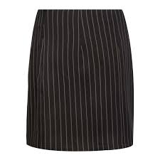 é Liberté BLACK PINSTRIPE DIBBY-MINI-SKIRT