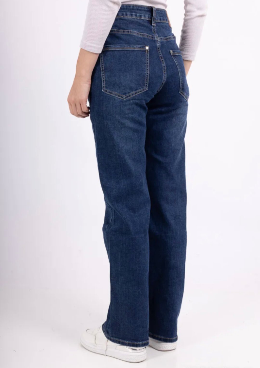 Karostar denim jeans MEDIUM BLUE WASH straight fit | K2663