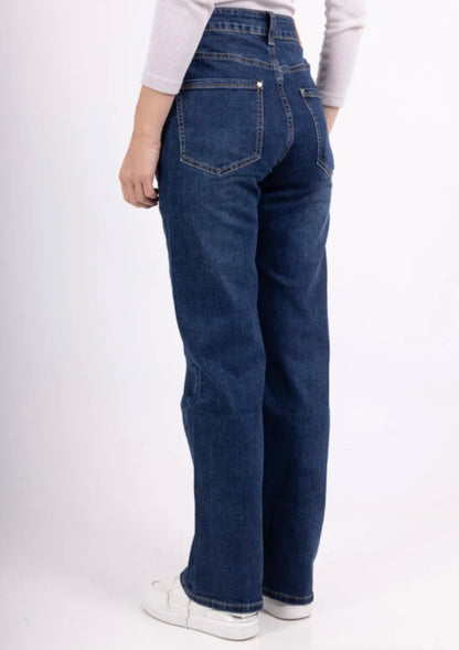 Karostar denim jeans MEDIUM BLUE WASH straight fit | K2663