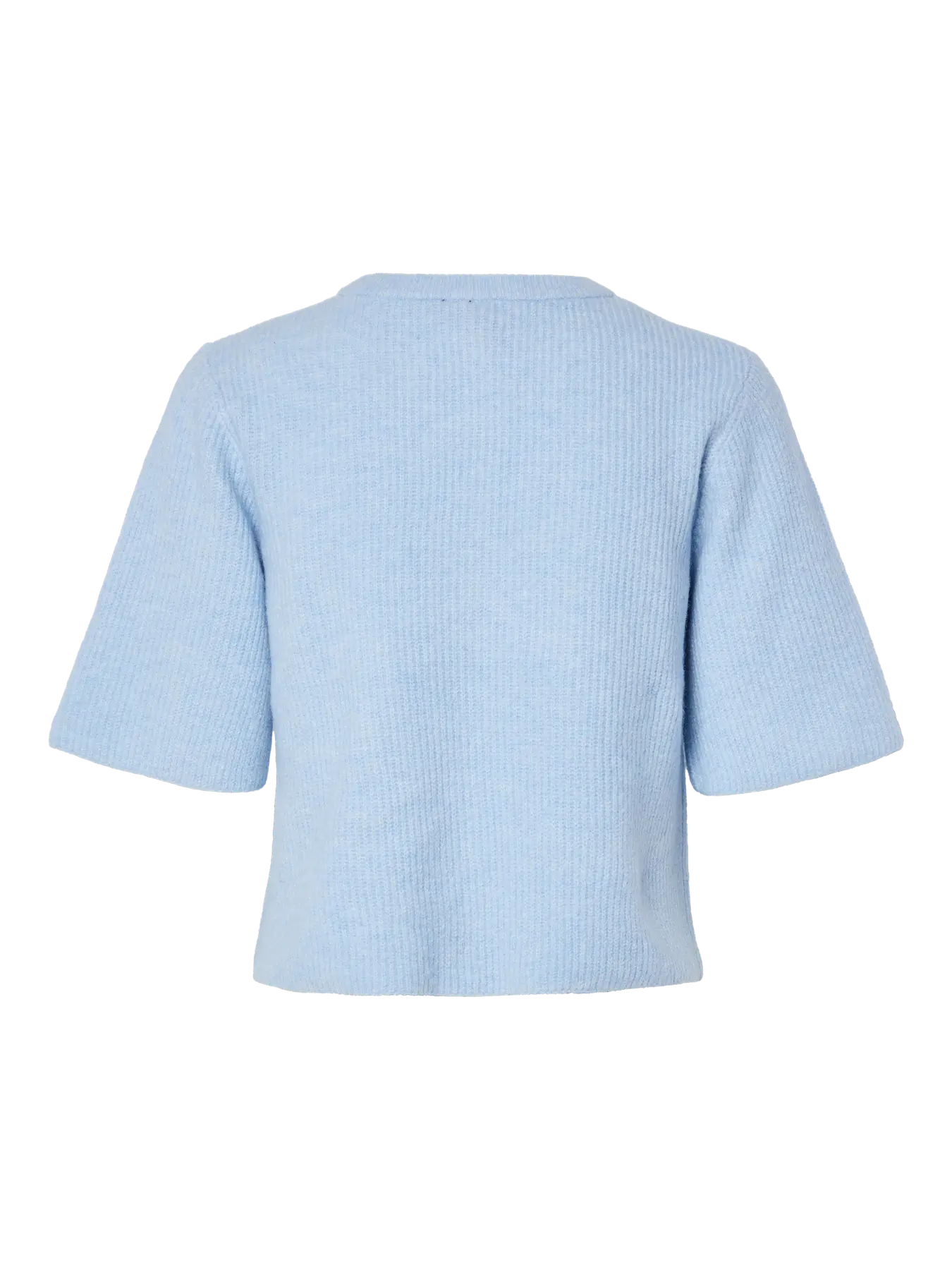 PIECES PCSILLY SS O-NECK KNIT CARDIGAN | Cashmere blue melange