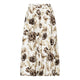 Freequent - FQMAISE-SKIRT - Brilliant White w. Coffee Bean