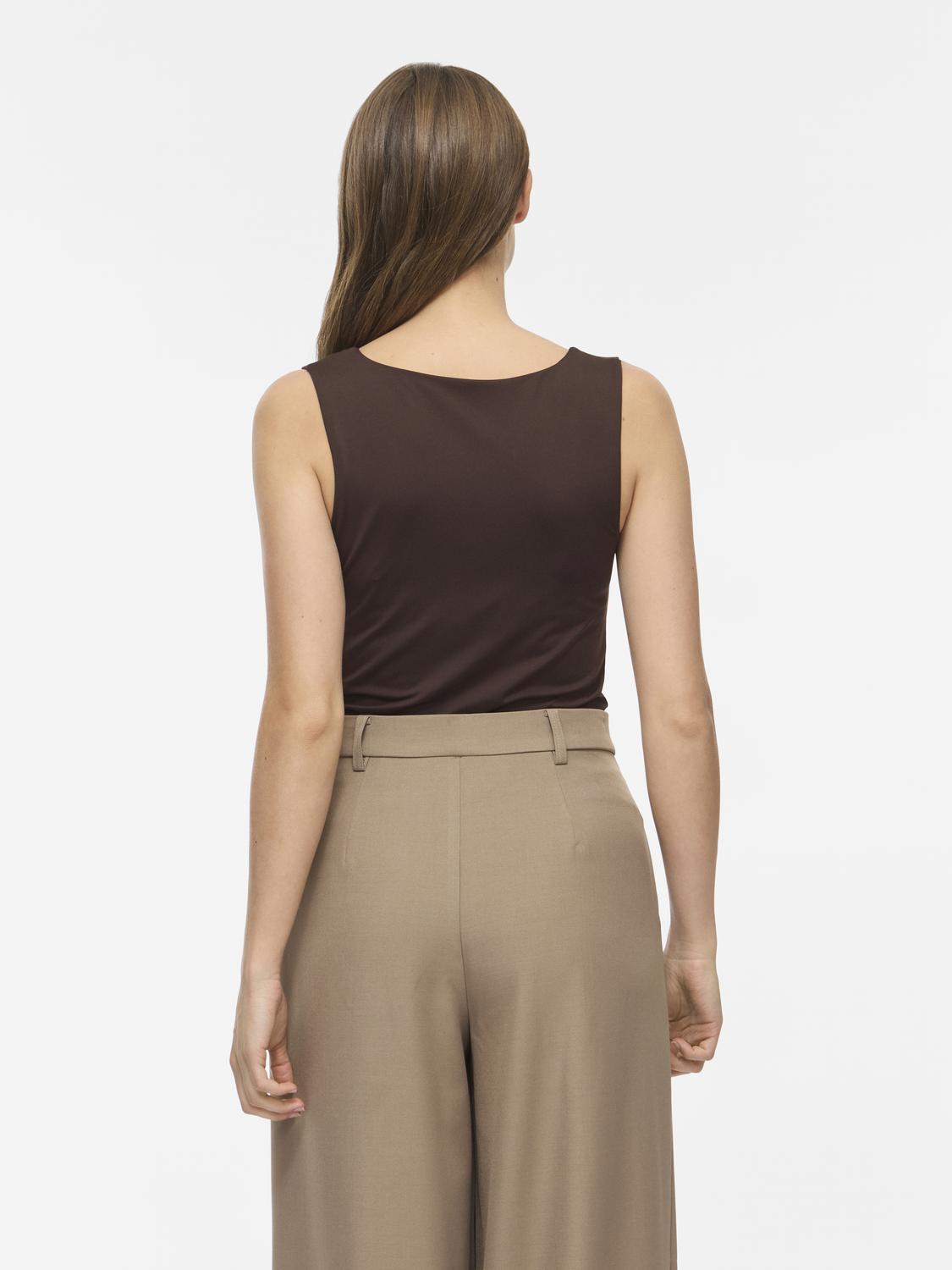 Vila - Vikenza - Tanktop - Coffee Bean