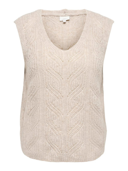 Only Carmakoma - Sophie - Strikvest - Pumice Stone