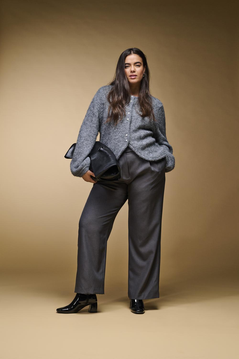Only Carmakoma - Carzaggie - Cardigan - Dark Grey Melange