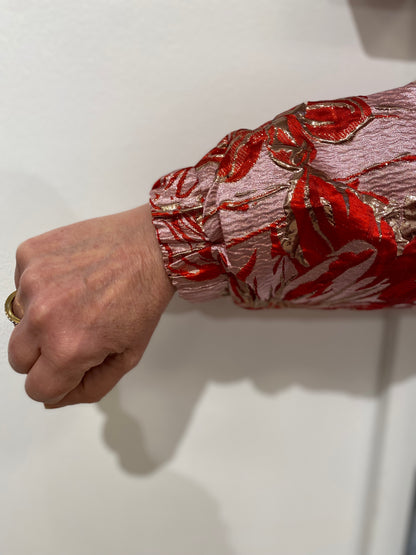Bomberjacke | Rot/Gold