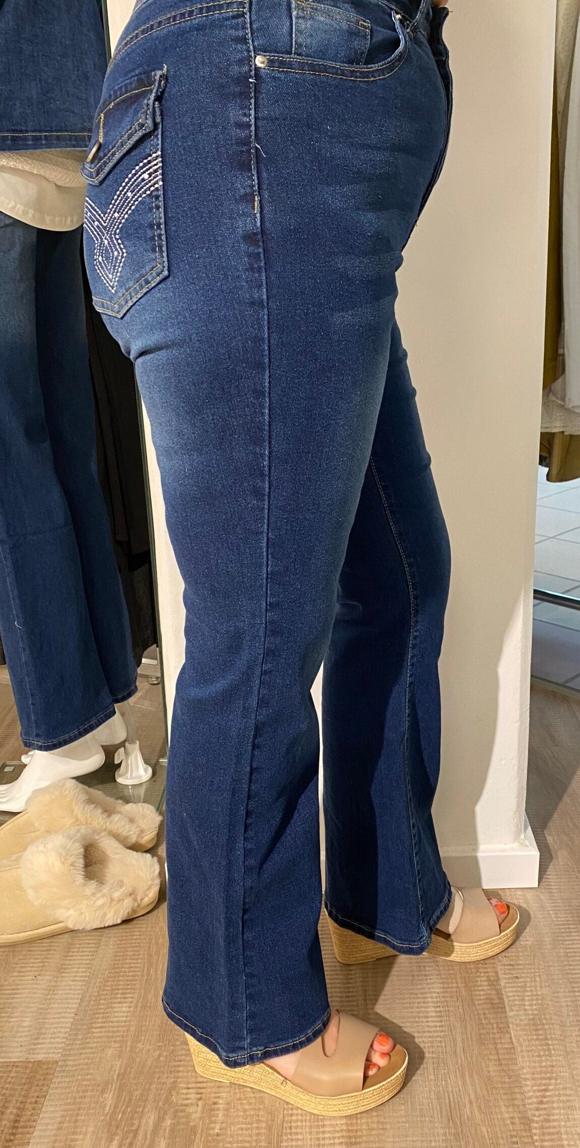 Mind by lene Jeans med svaj 1214