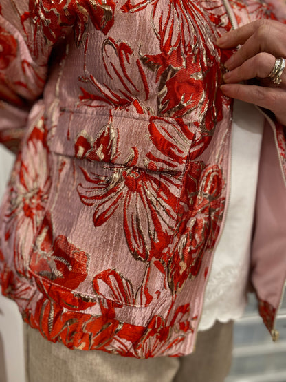 Bomberjacke | Rot/Gold