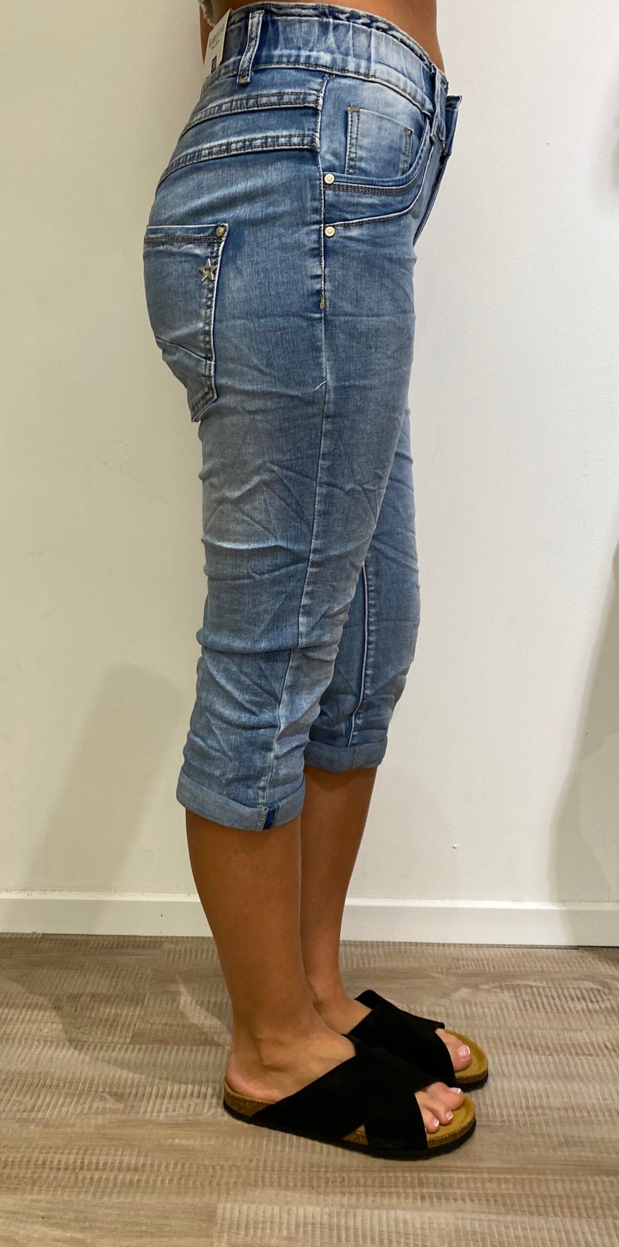 Karostar denim knickers med elastik i taljen | KC8116