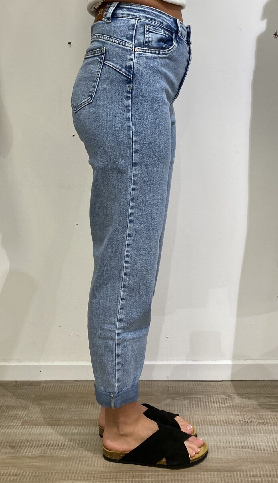 Karostar lys denim mom jeans  | KNM 203