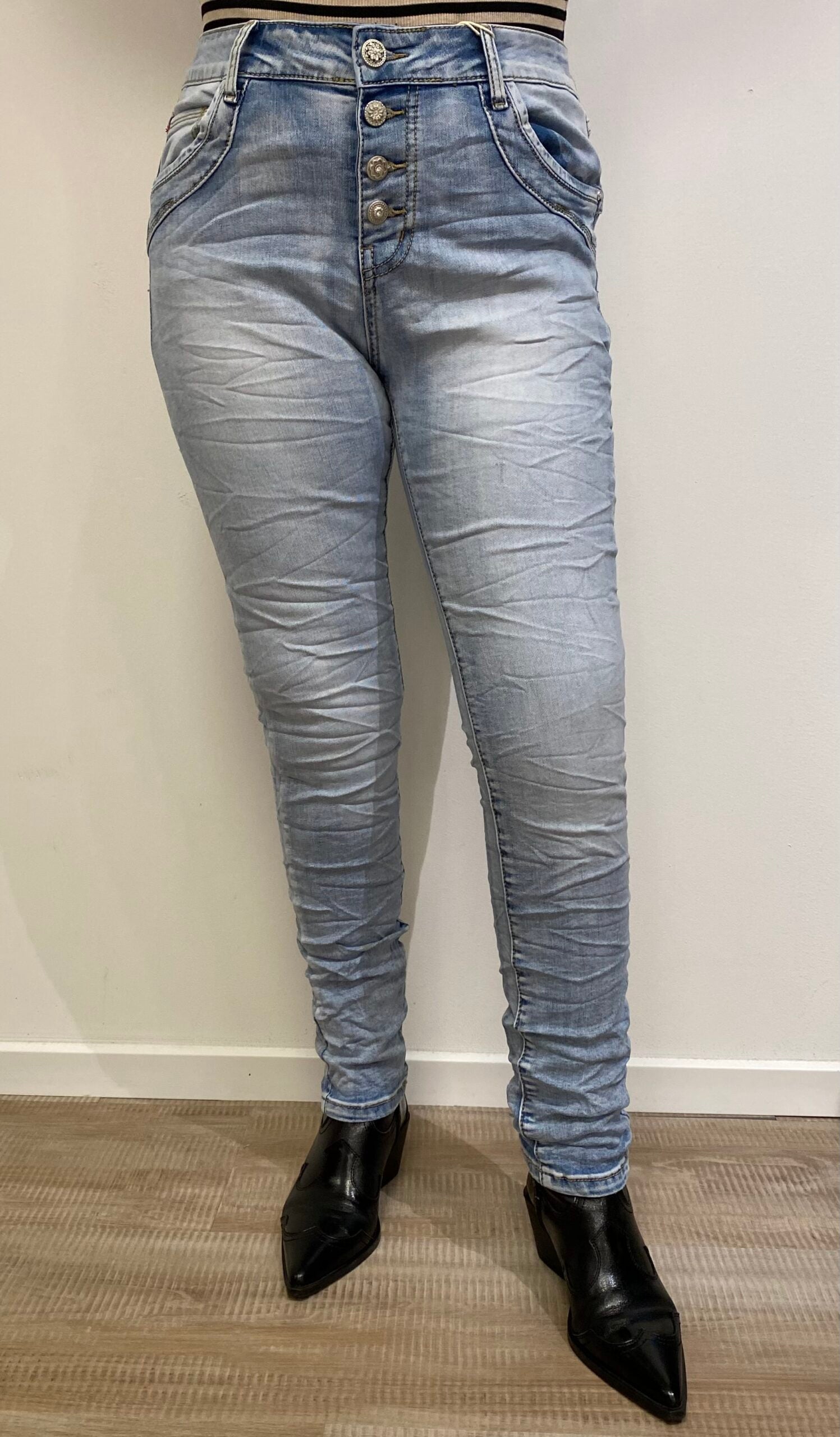 Jewelly jeans med knaplukning | JP2640