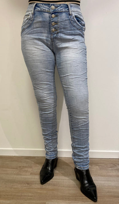 Jewelly jeans med knaplukning | JP2640