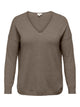 Only Carmakoma - Carmargareta - Pullovers - Walnut