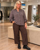 Cassiopeia - LOUISE 3/4 SHIRT - Brown Combi