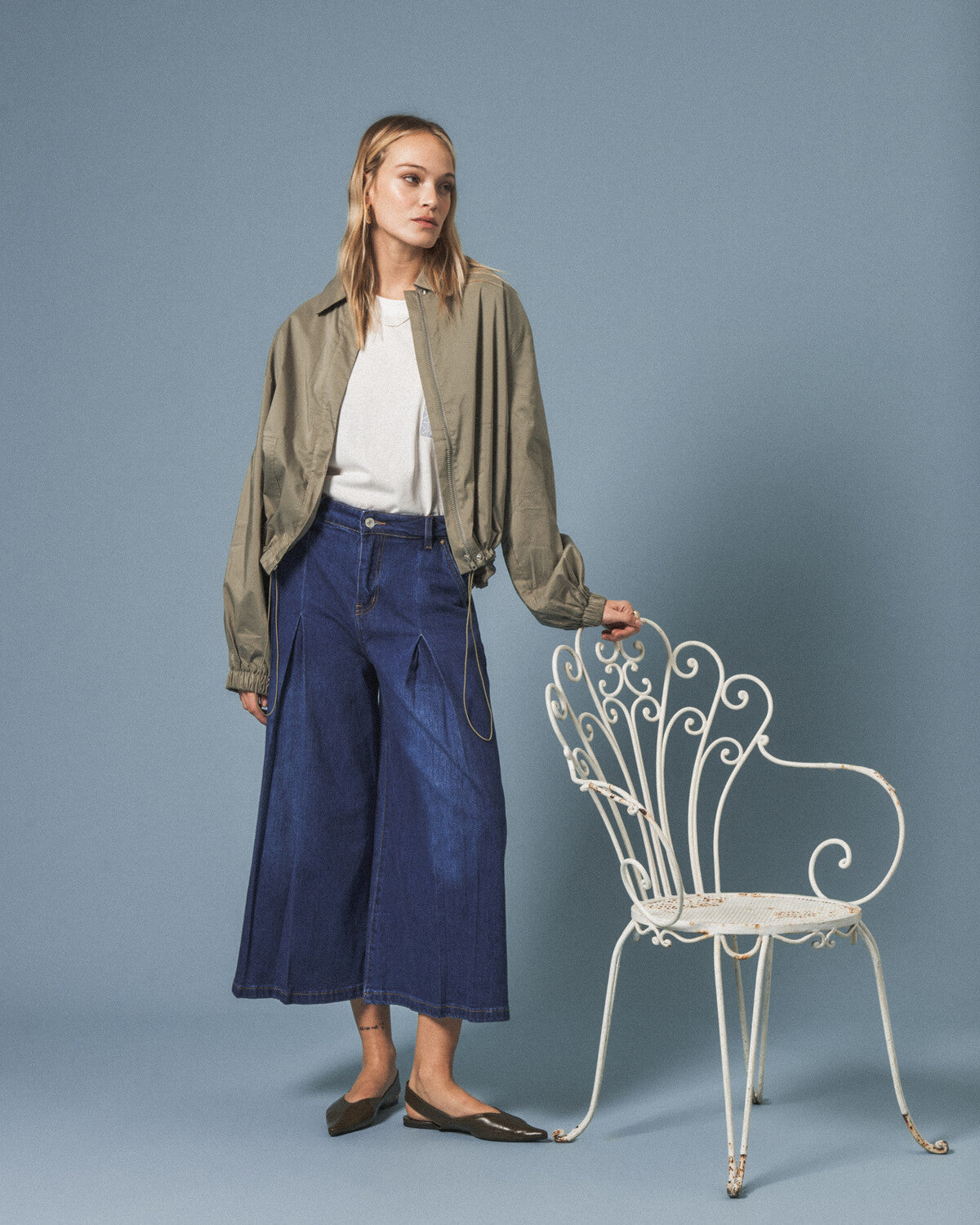 MIND by lene denim culotte jeans