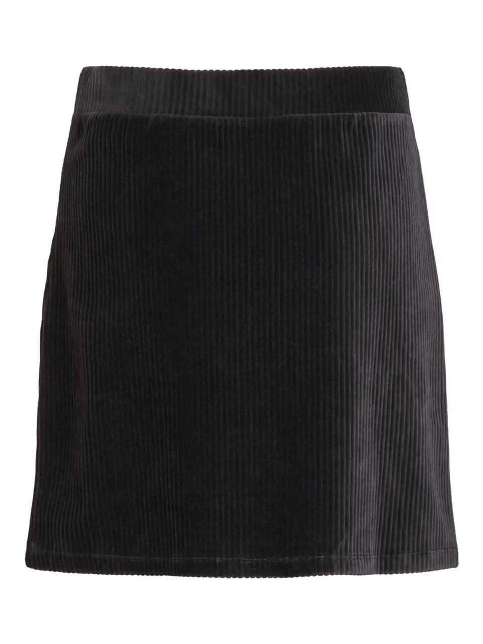 sort nederdel i fløjlskvalitet. VILA VIKITA Skirt/3 Black Beauty