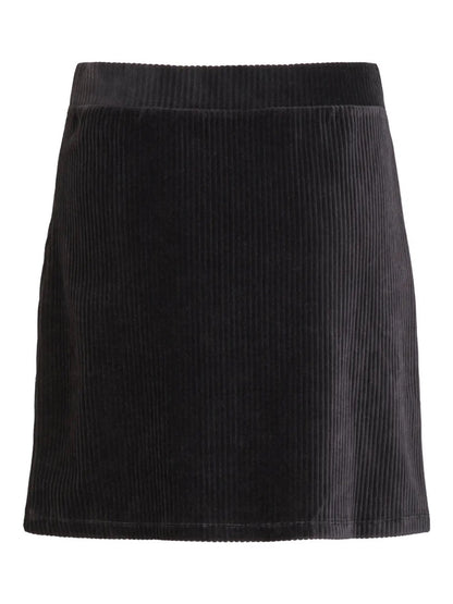 sort nederdel i fløjlskvalitet. VILA VIKITA Skirt/3 Black Beauty