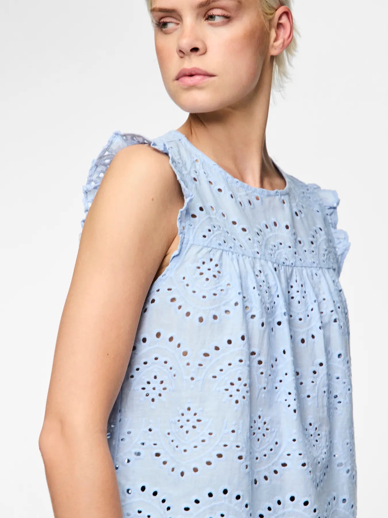 PIECES PCVILDE TOP | Cashmere Blue