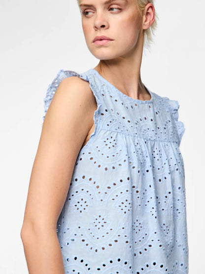 PIECES PCVILDE TOP | Cashmere Blue