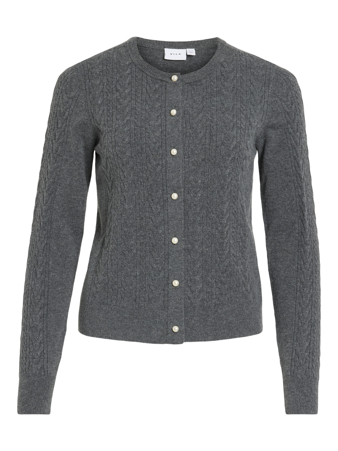 Vila - Vikerry - Cardigan - Dark grey melange