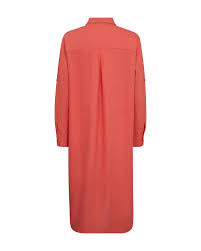 Freequent Hot Coral DRESS | FQLAVA-SH-DR
