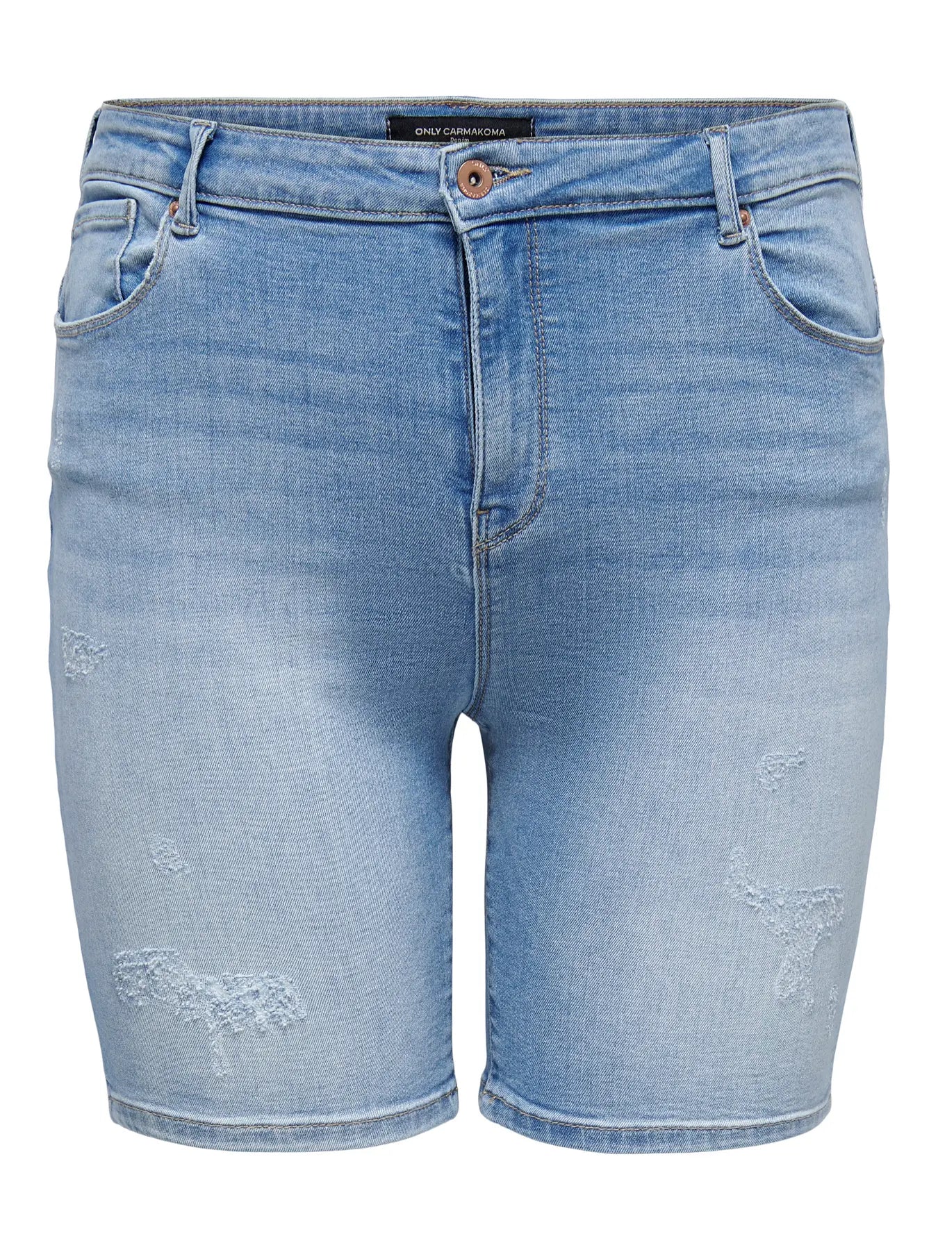 ONLY CARLAOLA REG DEST DNM SHORTS - Hellblauer Denim