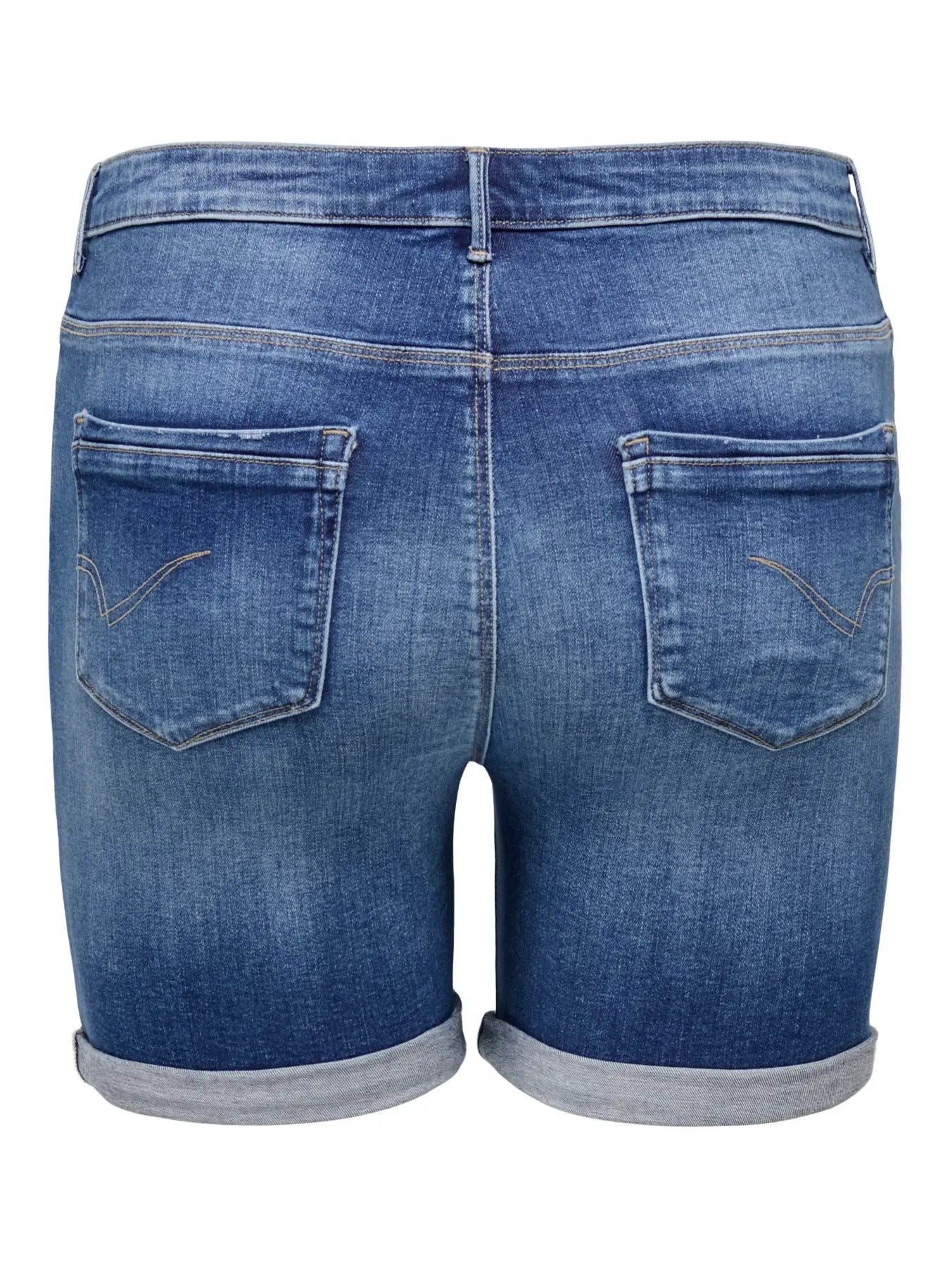 ONLY CARLAOLA REG DEST DNM SHORTS - Medium Blue Denim