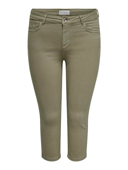 ONLY Carmakoma CARWILLY REG WAIST COL DNM CAPRI | Mermaid