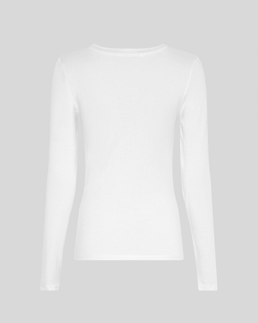 MOSS Copenhagen MSCHBetrina O LS Top | BRIGHT WHITE