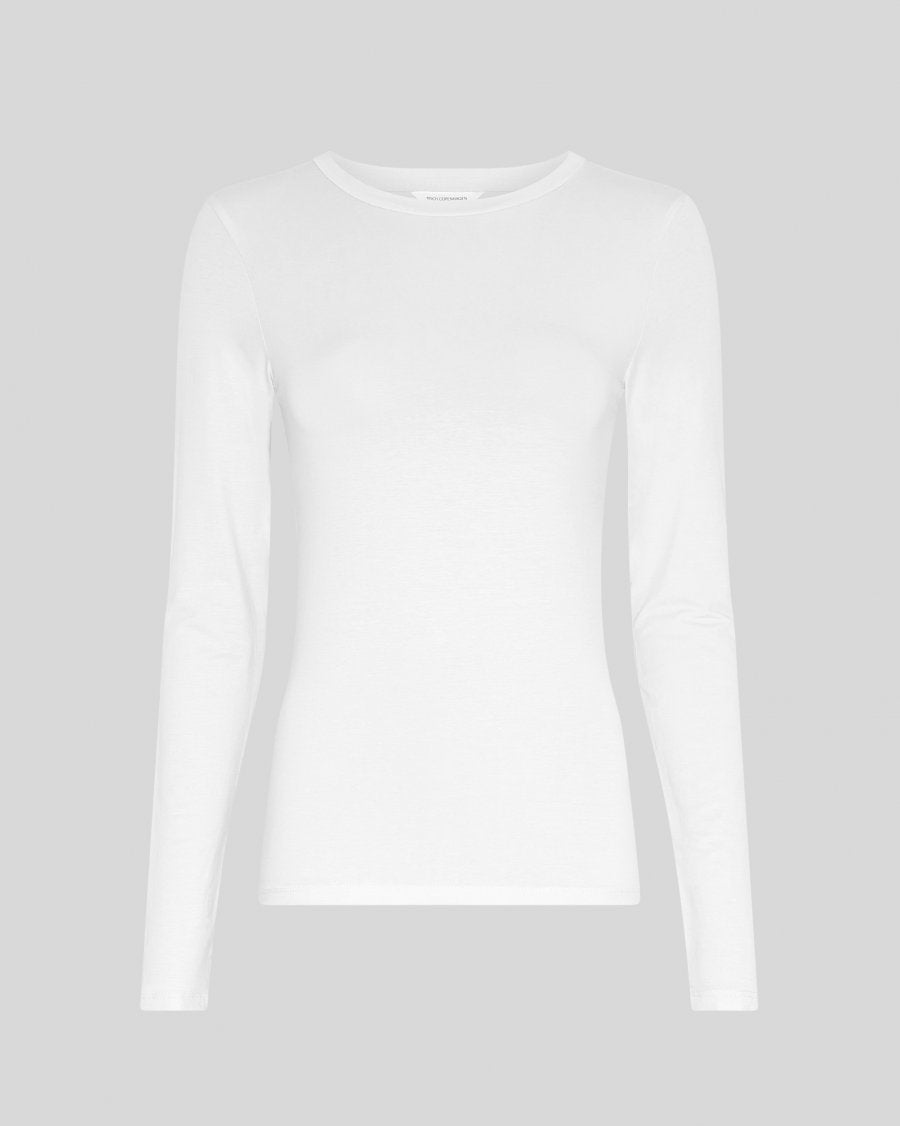 MOSS Copenhagen MSCHBetrina O LS Top | BRIGHT WHITE